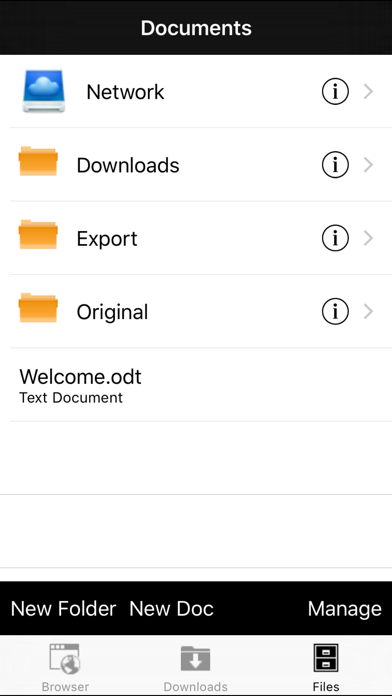 Open Word Processor Professional for iPhone screenshot 2