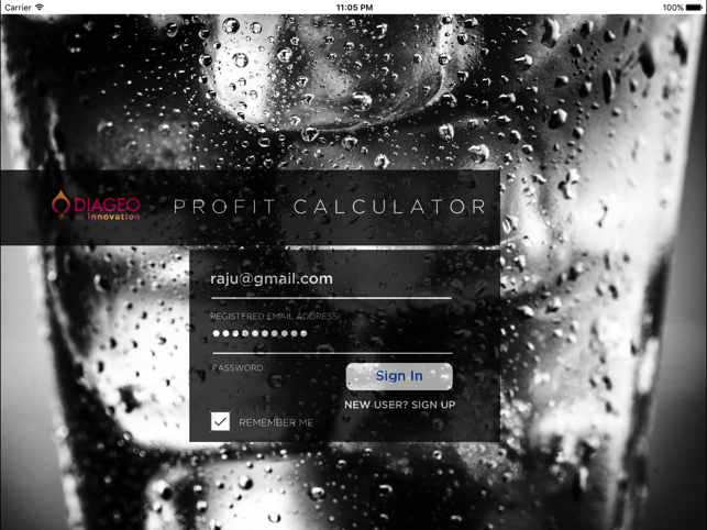 DIAGEO Profit Calculator