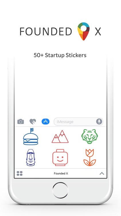 Founded X Startup Stickers