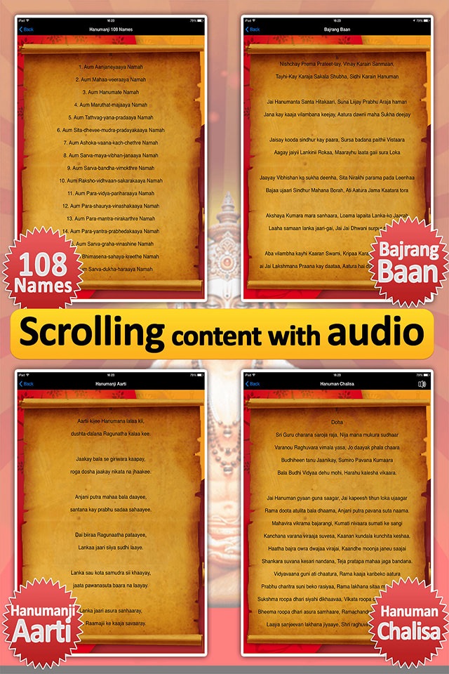 Hanuman chalisa with audio : read, play and count screenshot 4
