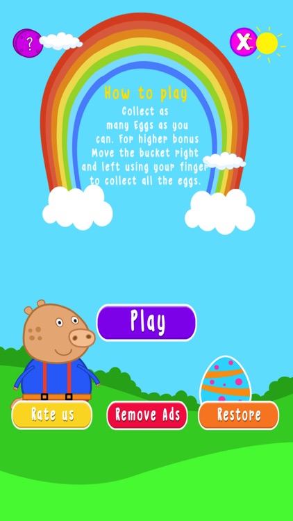 Baby Pig - Easter egg games for three years old