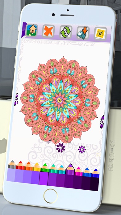 How to cancel & delete Mandala Coloring Book Adults Calm Color Therapy from iphone & ipad 4