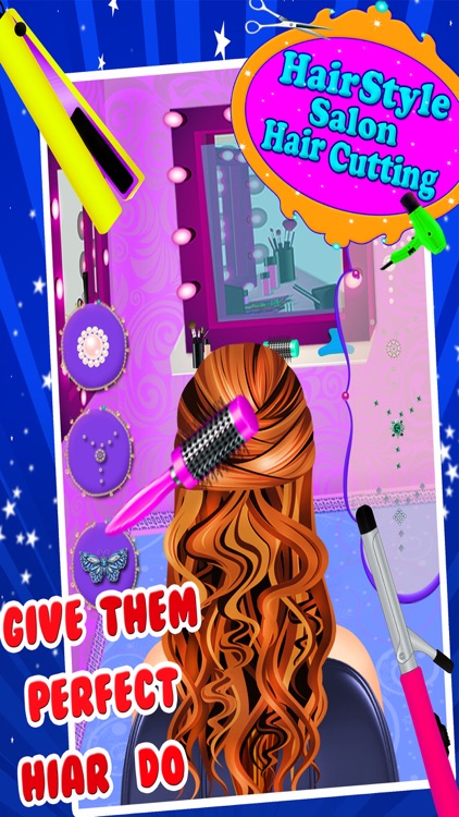 Hair Style Salon Hair Cutting - Girls Games screenshot-3