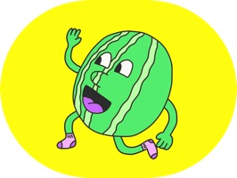 Coming at you straight from your local farm, Watermelon Willy is a friendly watermelon who wants to help you express your feelings