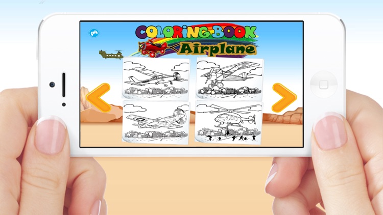 Airplanes Jet Helicopter Coloring Book For Kids