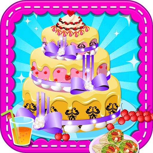 Princess design cake - cooking girl games icon
