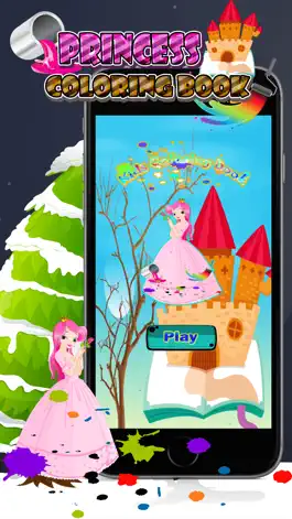 Game screenshot принцесса целование: рисунок игры для детей apk