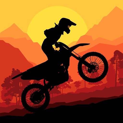 Sunset Bike Racer Icon