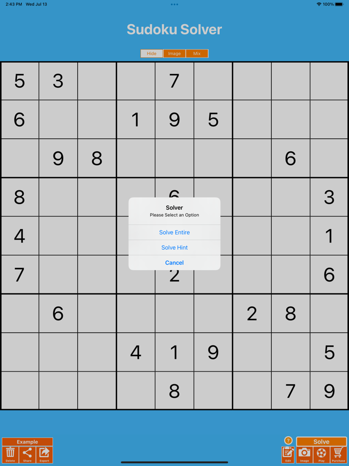 Sudoku Solver and Play