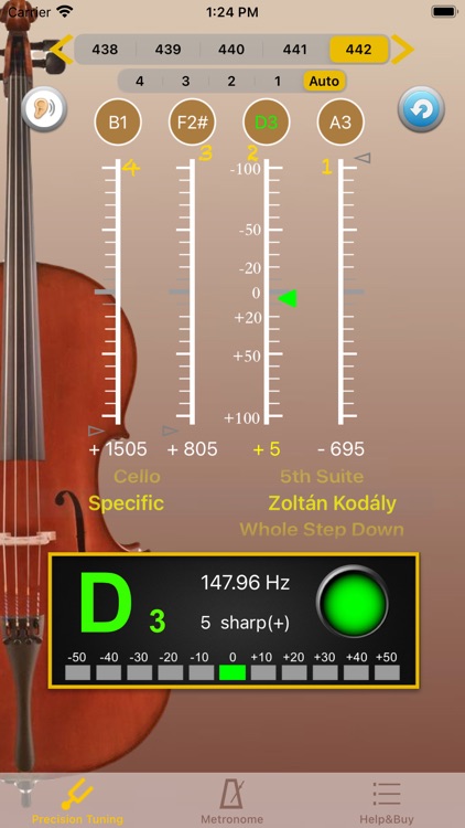 Cello Tuner - PRO