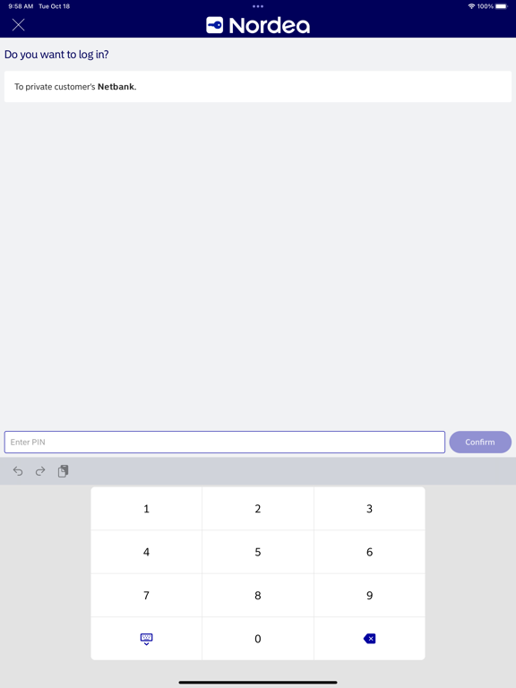 Nordea ID screenshot 3
