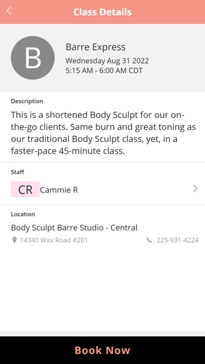 Body Sculpt Barre Studio