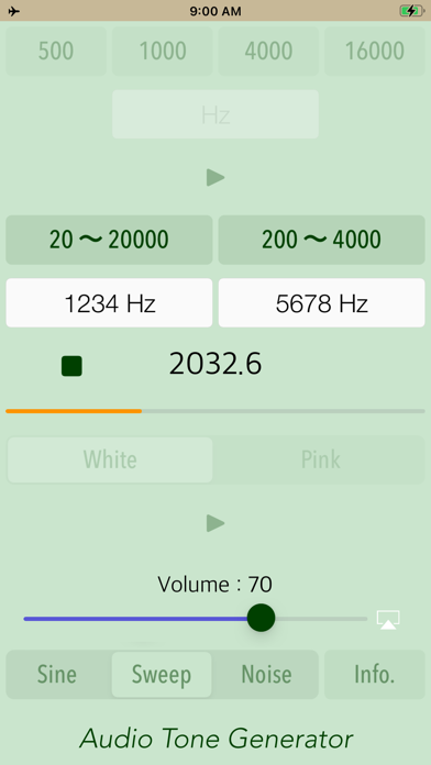 Audio Tone Generator Lite screenshot 4
