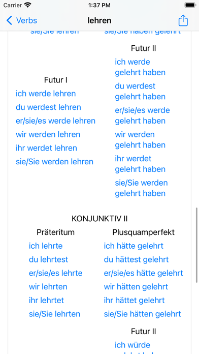 Deutsche Verben screenshot 4