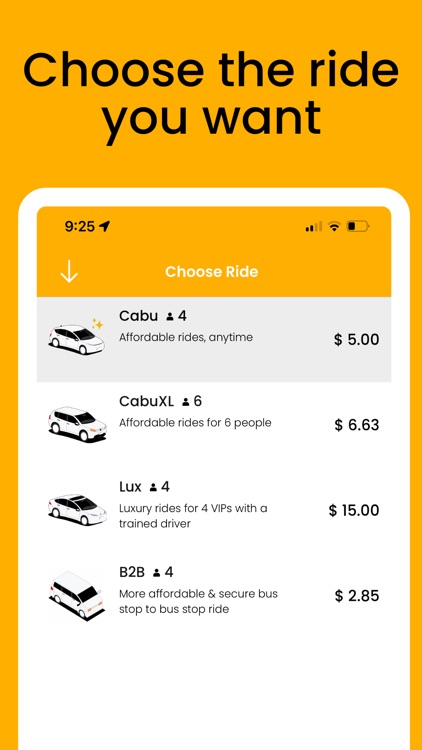 Cabu - Get rides, food & more