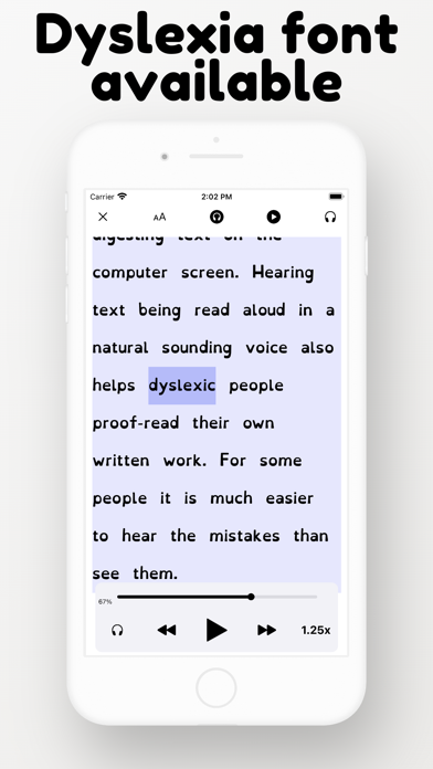Odiofy - Audio Text Reader Screenshot