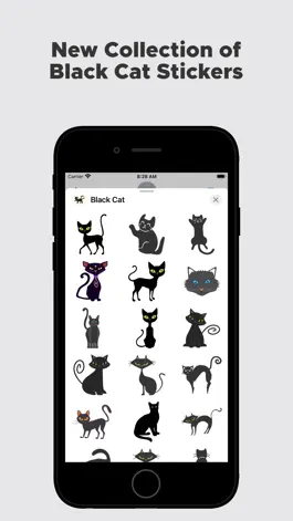 Game screenshot Black Cat Stickers !!! apk