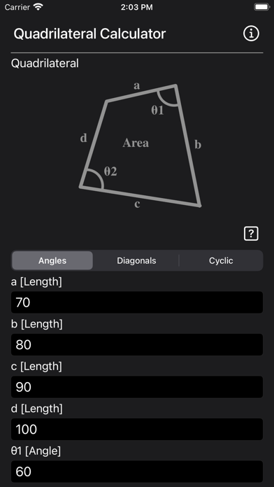 Quadrilateral Calculator screenshot 1