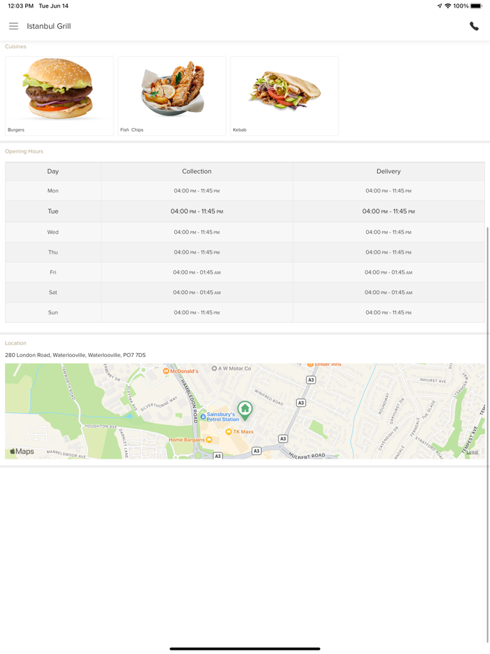 Istanbul Grill Waterlooville