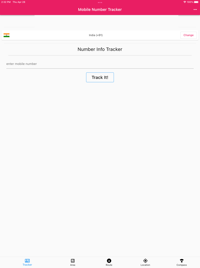 Mobile Number Info Tracker