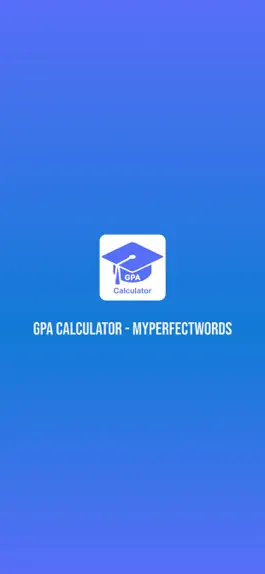 Game screenshot GPA Calculator-MyPerfectWords mod apk