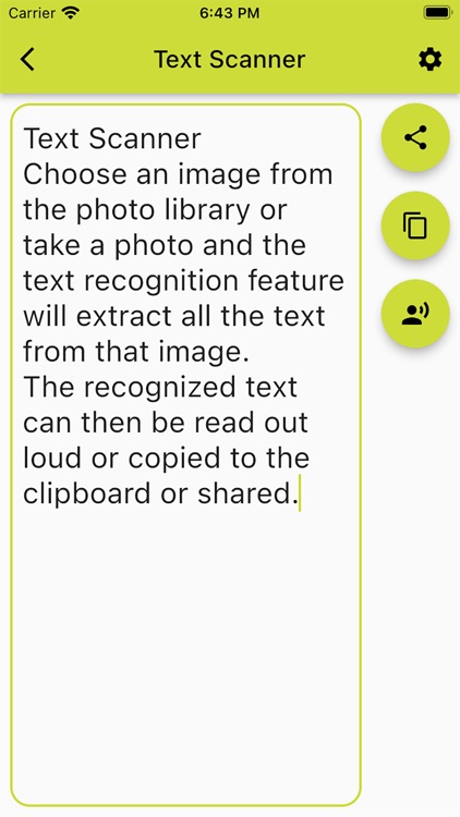 Recognize Text and let read