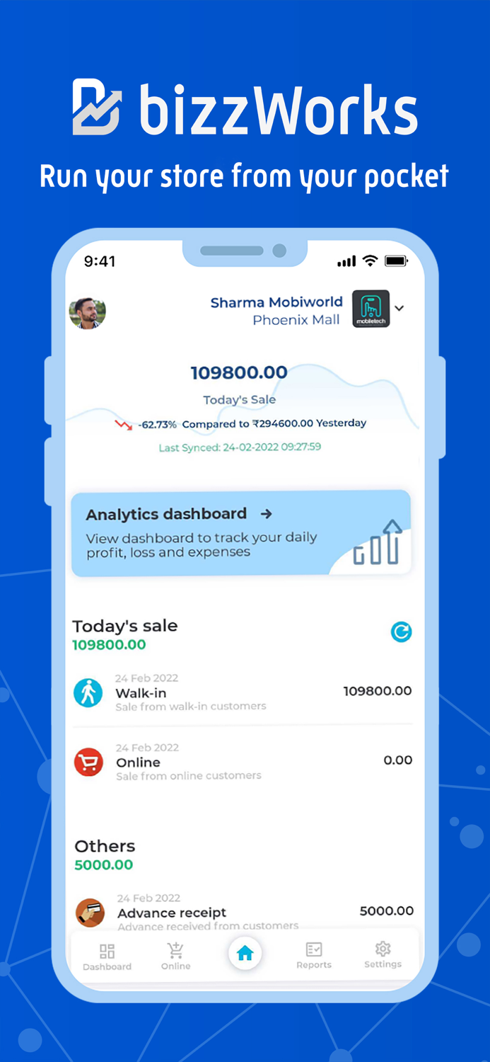 bizzWorks Dashboard