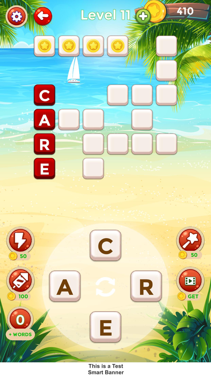 Beach Word Puzzle
