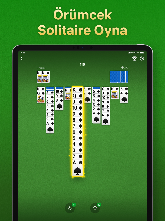 Spider Solitaire - Kağıt Oyunu