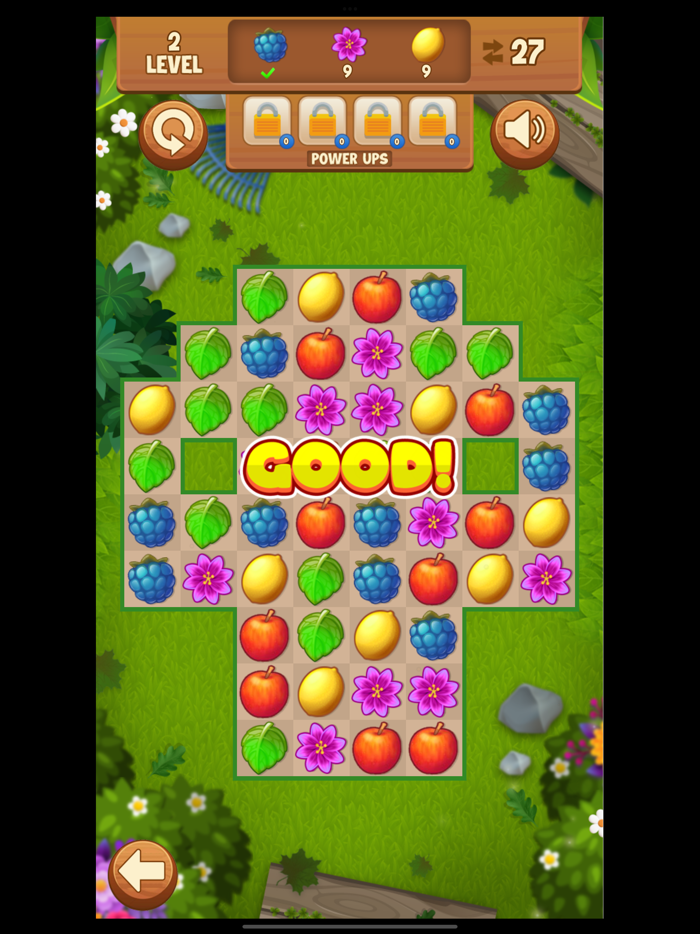 Garden tiles Match 3 puzzle