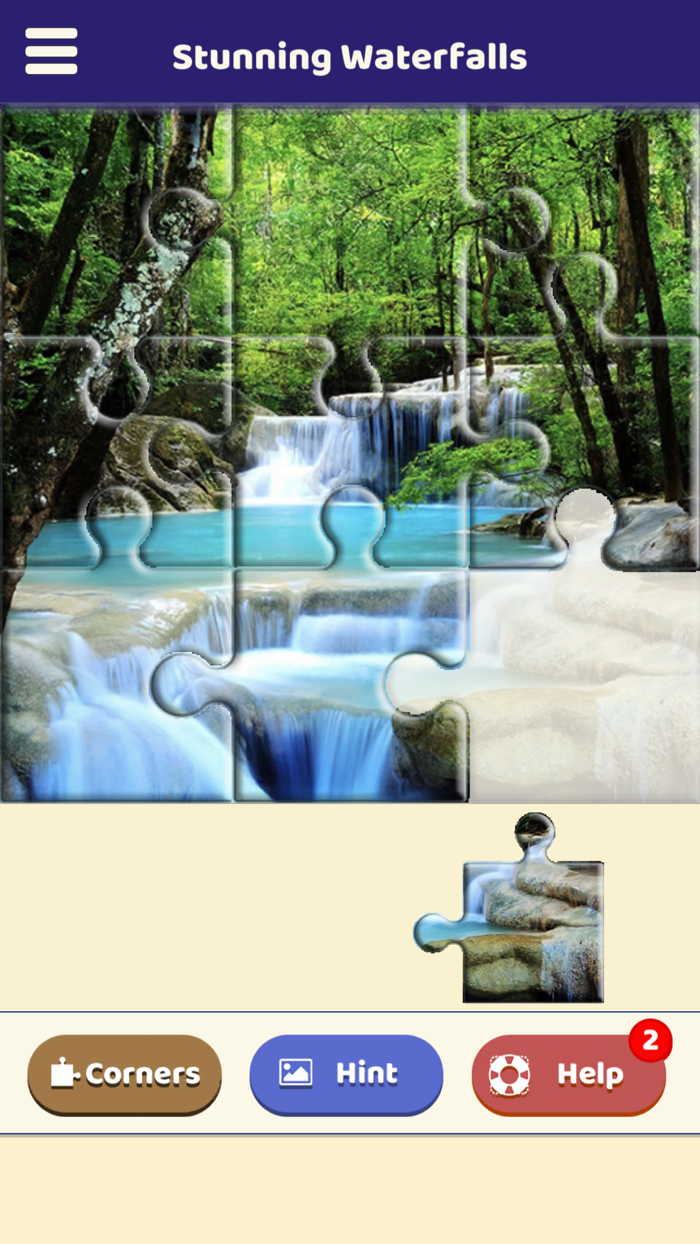 Stunning Waterfalls Puzzle