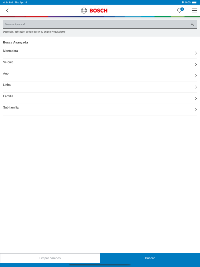 Catálogo de Autopeças Bosch