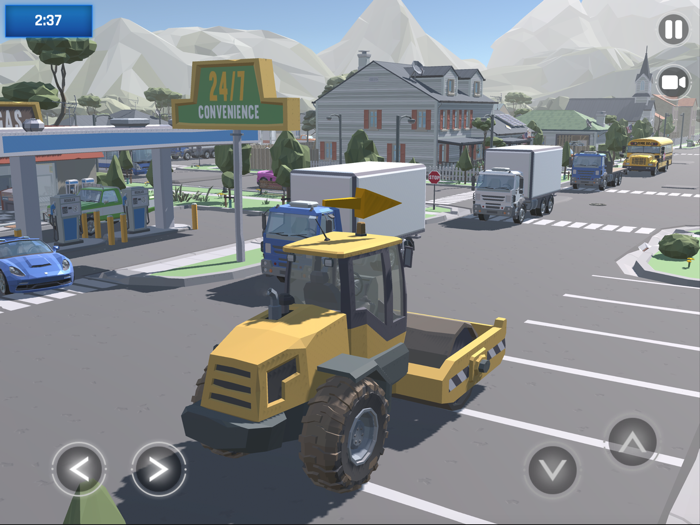 Road Roller Construction Game