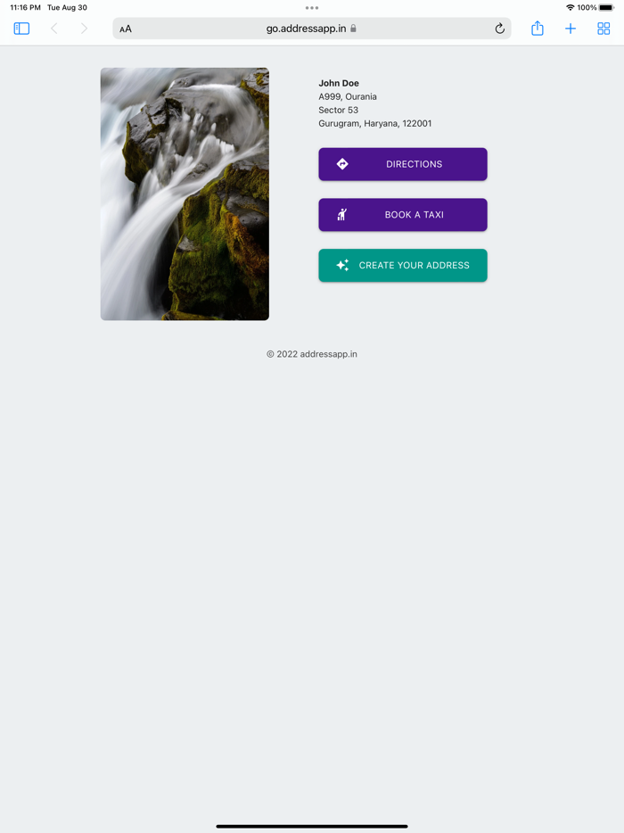 Address App - Easy sharing