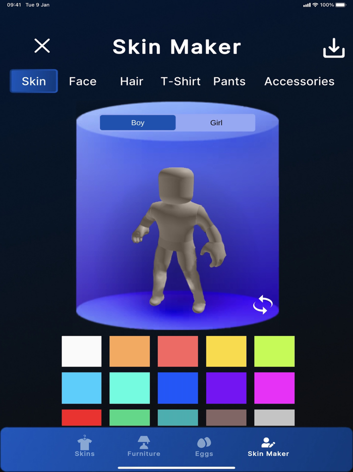 جلود ملابس صانع ل روبلوكس