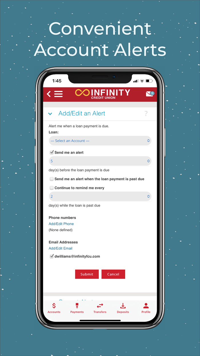 Infinity CU Mobile App