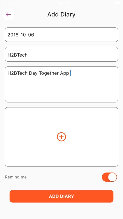 Day Together App - Time Line