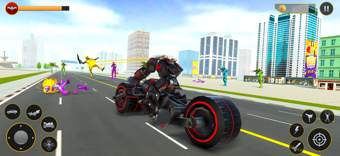 Bat Robot Car Transform Game