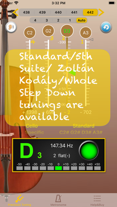 Cello Tuner - PRO screenshot 4