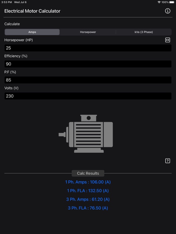 Electrical Motor Calculator screenshot 11