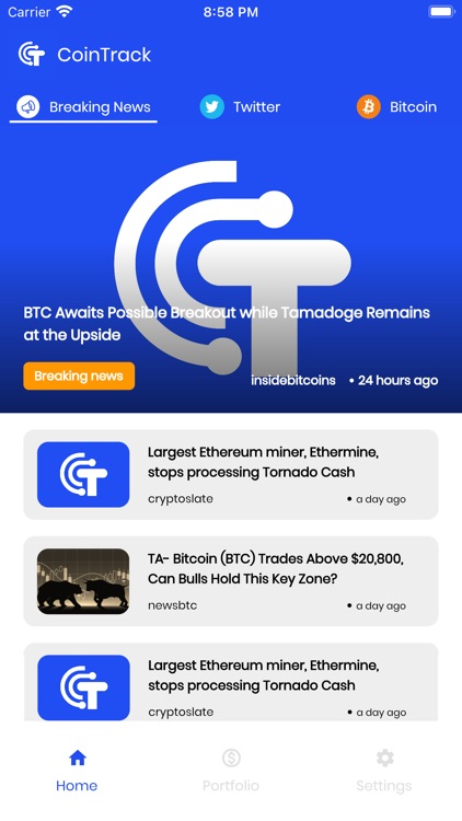 CoinTrack - Crypto News