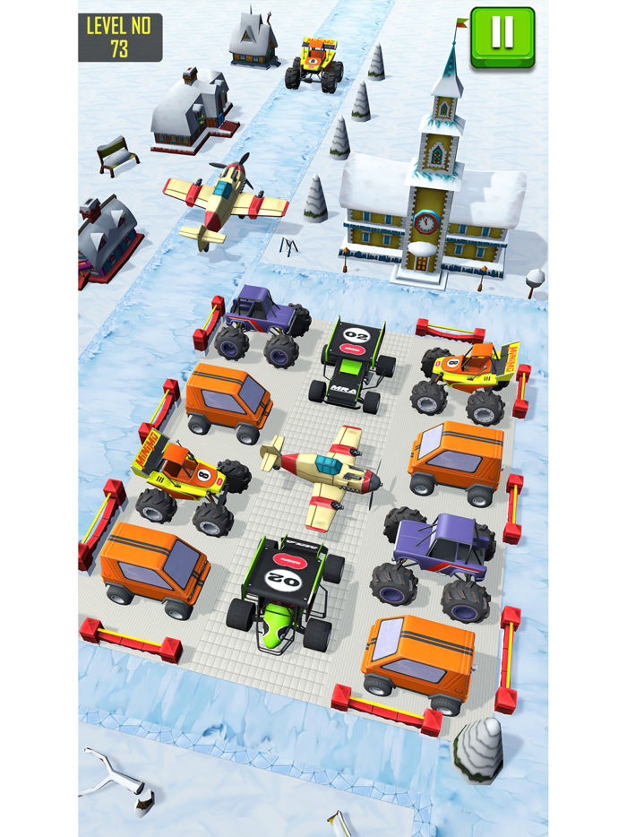 Airplane parking jam