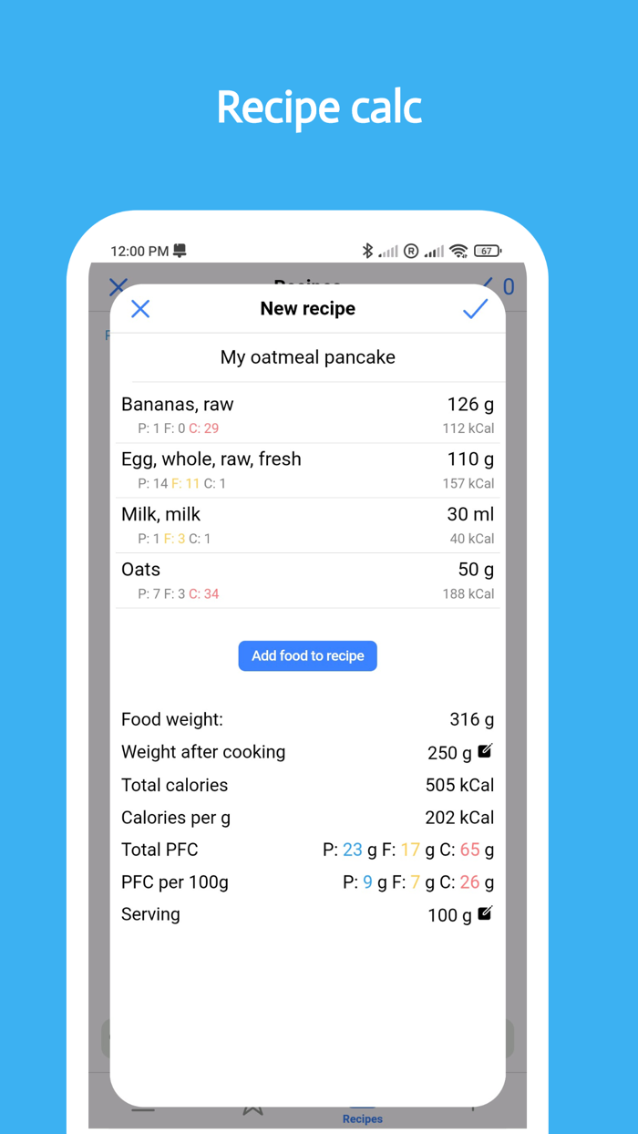 EatFit Calorie Calc
