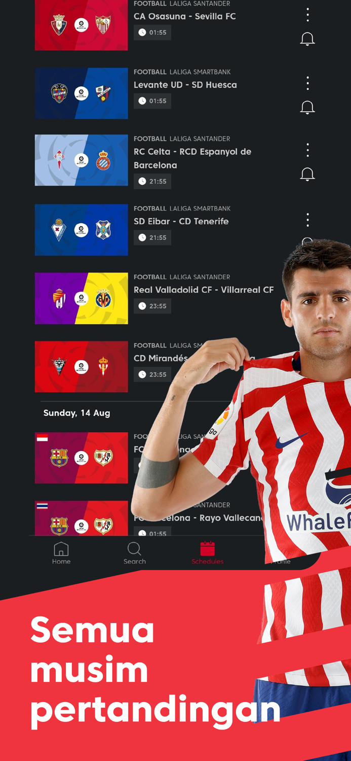 LaLiga PASS sepak bola live