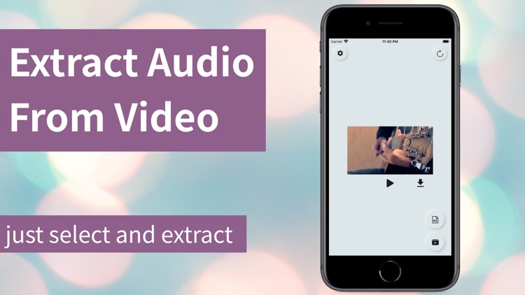 Extract audio from videos