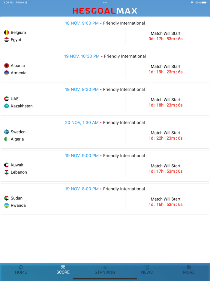 HesgoalMax - Football Scores