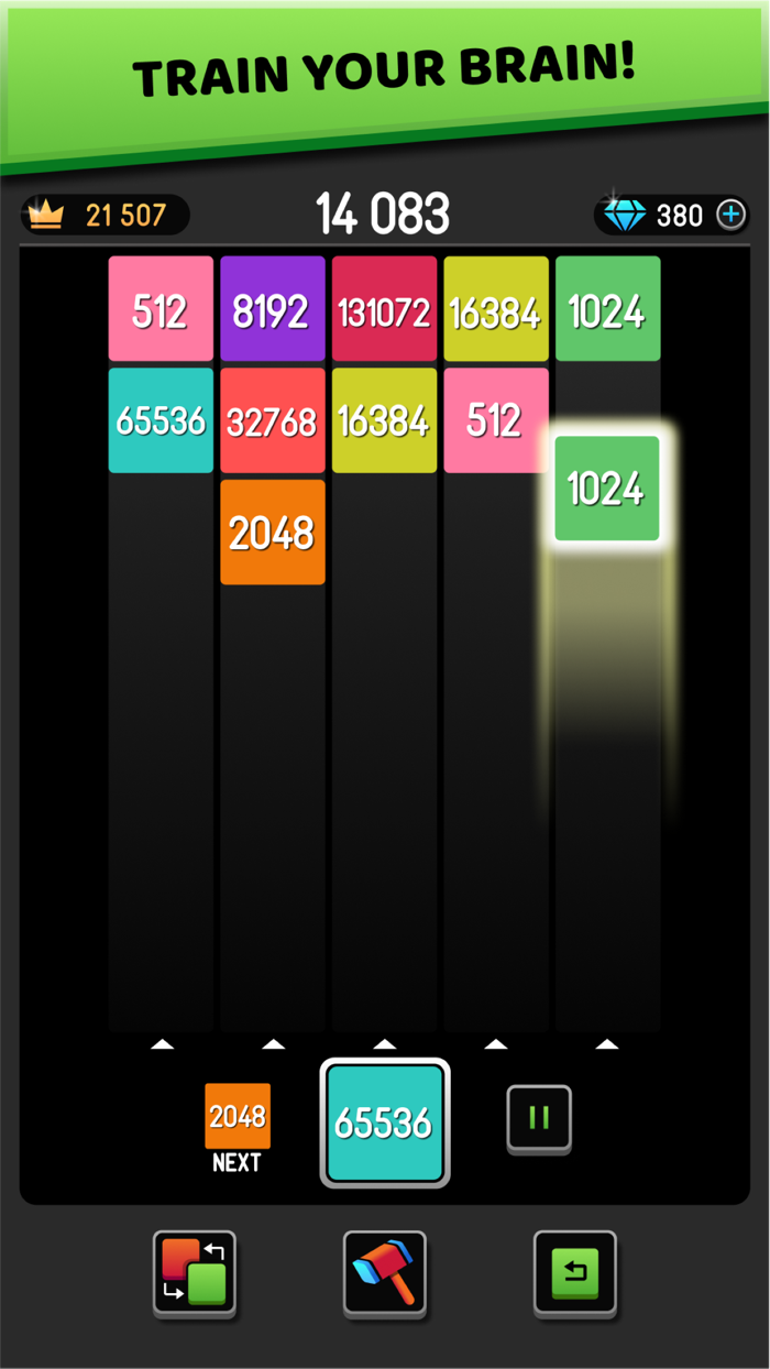 Merge Blocks - Number Puzzle