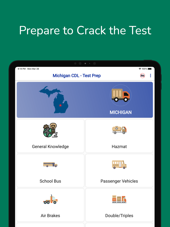 Michigan CDL Permit Practice