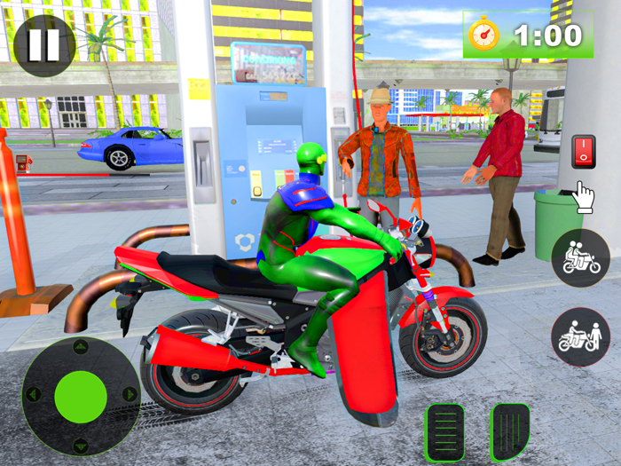 Flying Bike Spider Hero Game