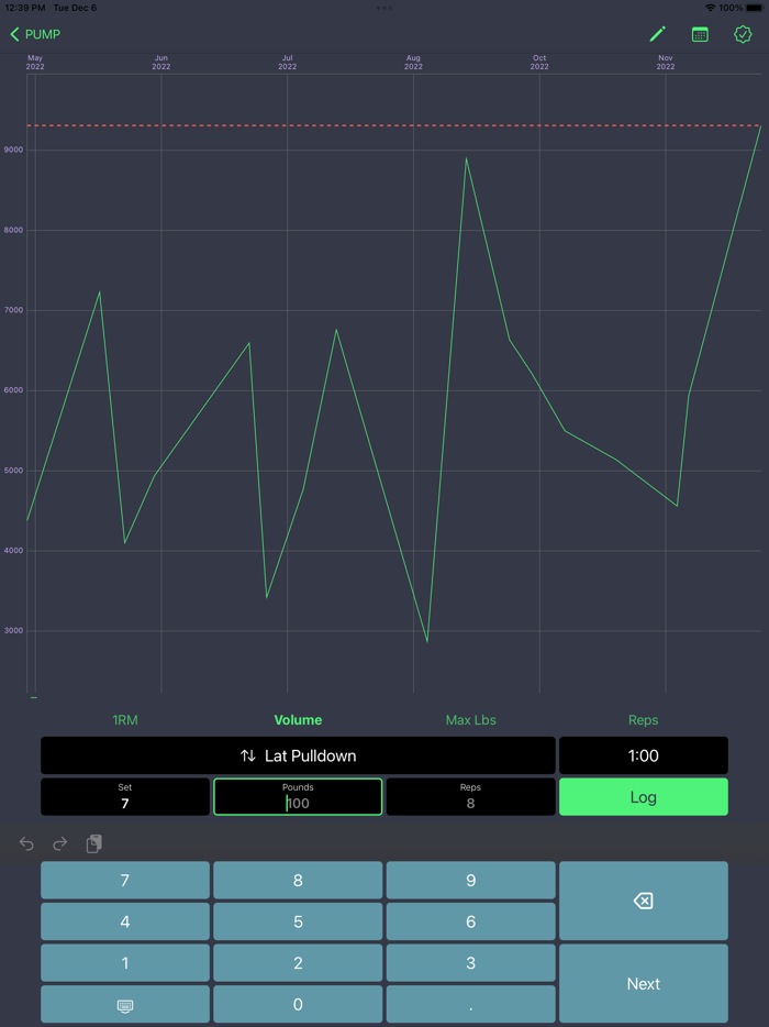 PUMP - Workout Tracker Gym Log